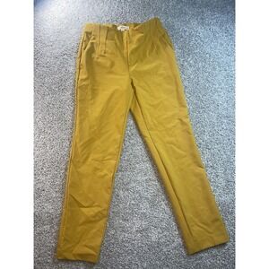 Autres‎ Filles Mustard Yellow Straight Leg Cropped Pants Womens Small